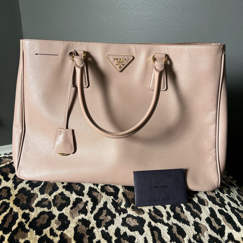 Prada Pink Saffiano Leather Satchel